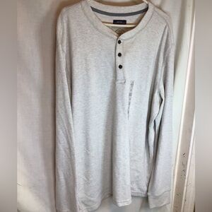 St John’s Bay Men’s Long Sleeve Pullover Base Layer Waffle Knit Shirt 2XL NWT